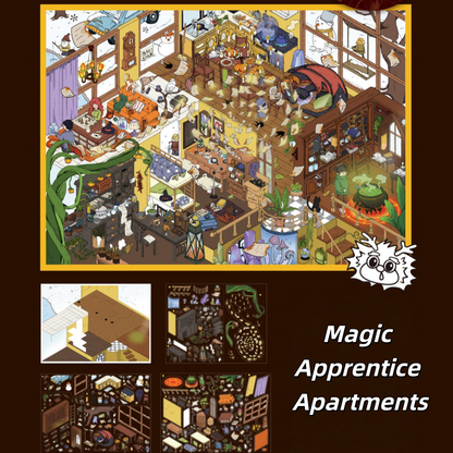 Floors of Fantasy 3D Sticker | 3 Cute Miniature Scenes