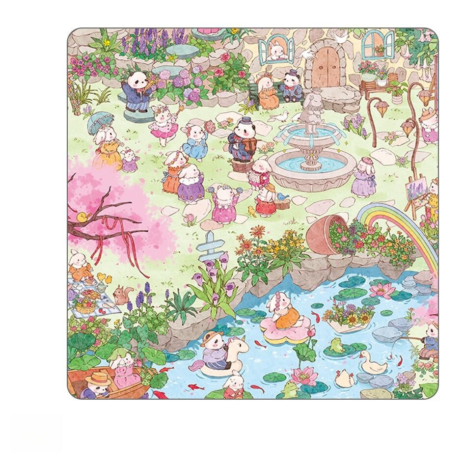 Field & Kitchen 3D Sticker | 2 Cute Miniature Scenes