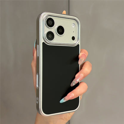 Macaron Solid Color Metal Phone Case
