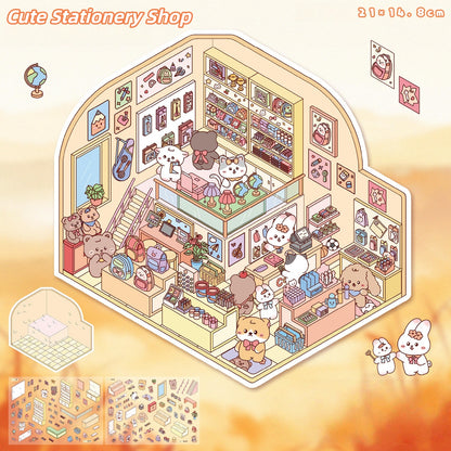 Little Joys 3D Sticker | 4 Cute Miniature Scenes