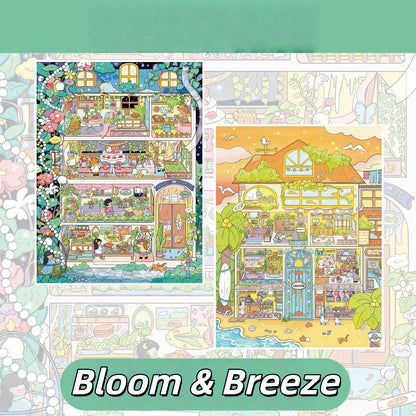Bloom & Breeze 3D Sticker | 2 Cute Miniature Scenes