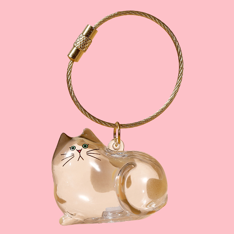 Puppy Kitty Hair Pendant Key Chain