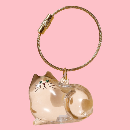 Puppy Kitty Hair Pendant Key Chain