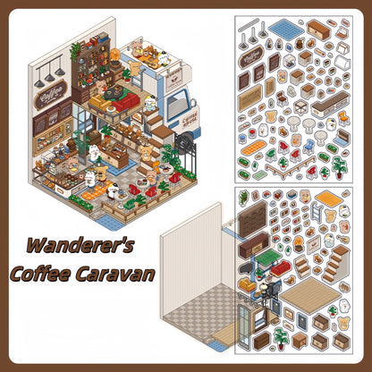 Fairytale Bazaar 3D Sticker | 4 Cute Miniature Sticker