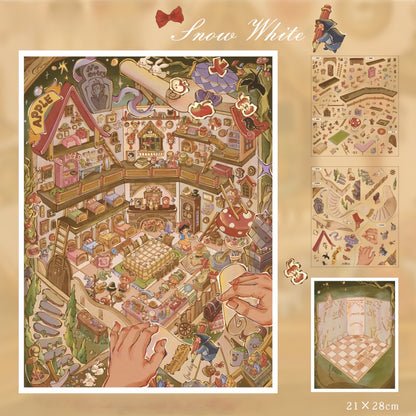 Fairytale 3D Sticker | 2 Cute Miniature Scenes