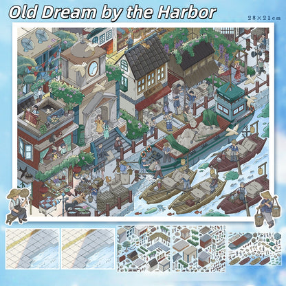 Twilight Eras 3D Sticker | 2 Cute Miniature Scenes