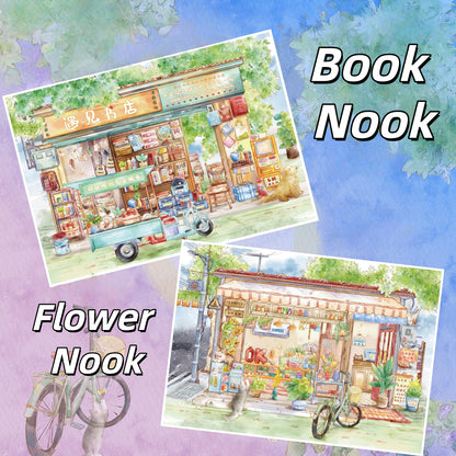 Corner Shop 3D Sticker | 4 Cute Miniature Scenes