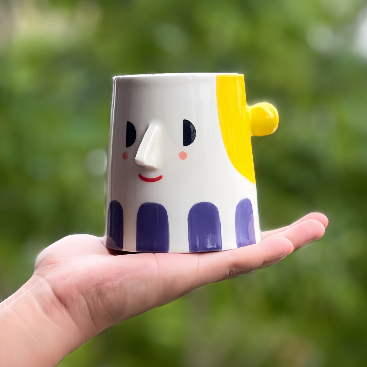 Hands-on-Hips Ceramic Teapot Water Pitcher