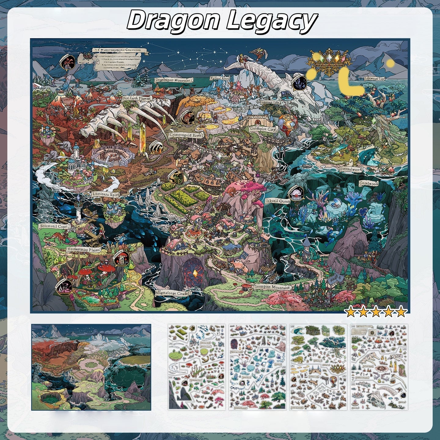 Dragon Legacy 3D Sticker