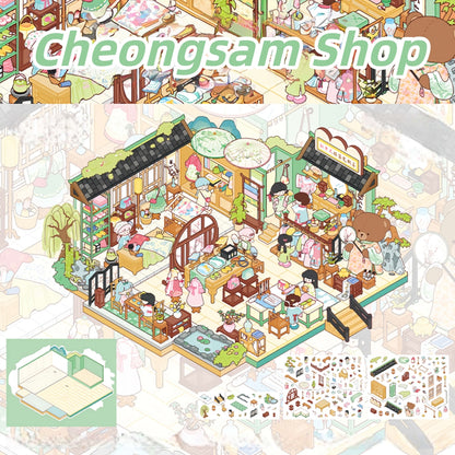 Dream House 3D Sticker | 6 Cute Miniature Scenes