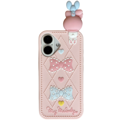 Cute Animals Belly Down Silicone Phone Case