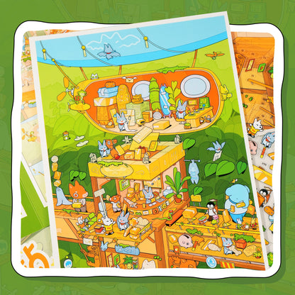 Let’s Imagine 3D Sticker | 3 Cute Miniature Scenes