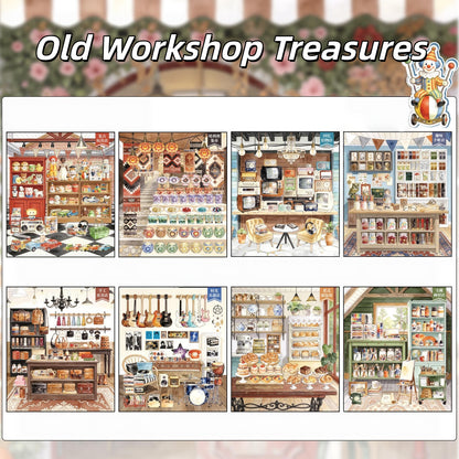 Old Shop 3D Sticker Book