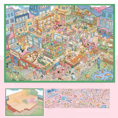 Cozy Corners 3D Sticker | 4 Cute Miniature Scenes