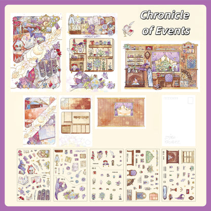 Dreamy Glow 3D Sticker | 6 Cute Miniature Scenes