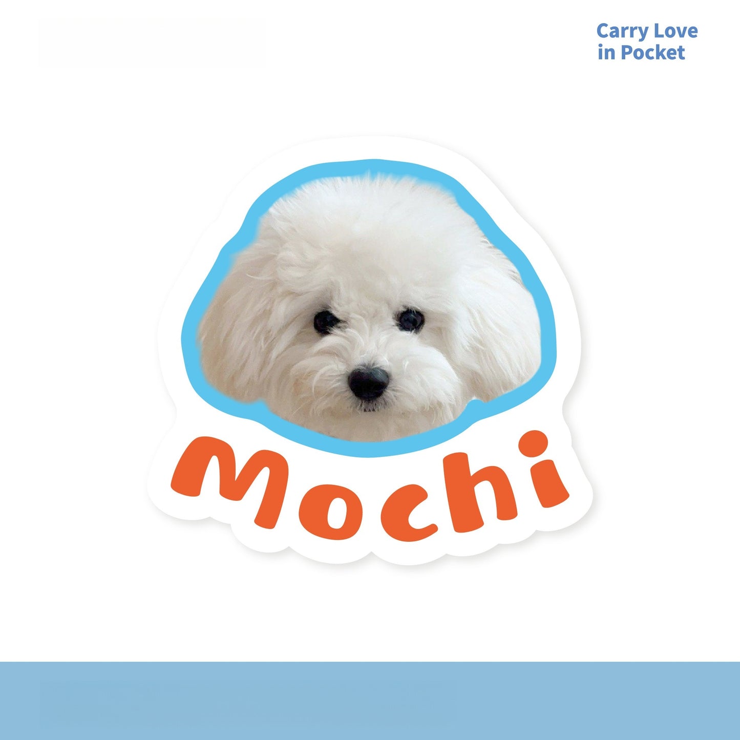 Custom Pet Photo Acrylic Bag Charm Keychain