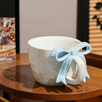 Ribbon Bow Ceramic Mug