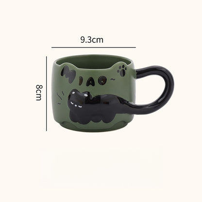 Black Kitty Ceramic Mug