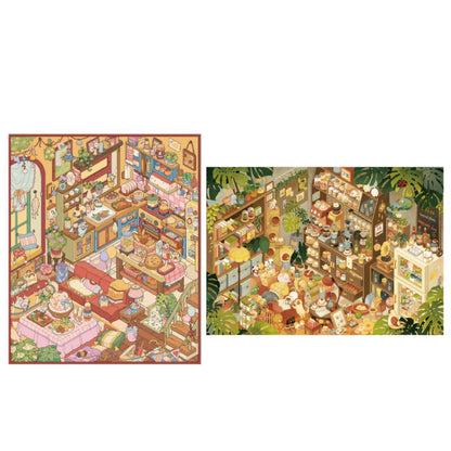 Daily Blessings 3D Sticker | 4 Cute Miniature Scenes