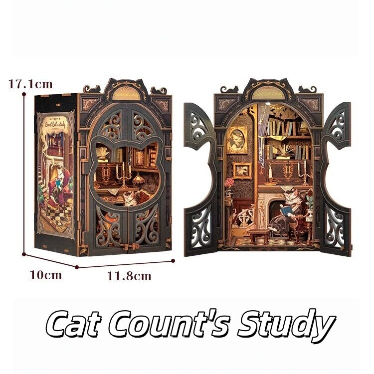 Bookstore Memories Owl Bookshop DIY Miniature House - English Instructions