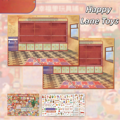 Joy Among Flowers 3D Sticker | 3 Cute Miniature Scenes