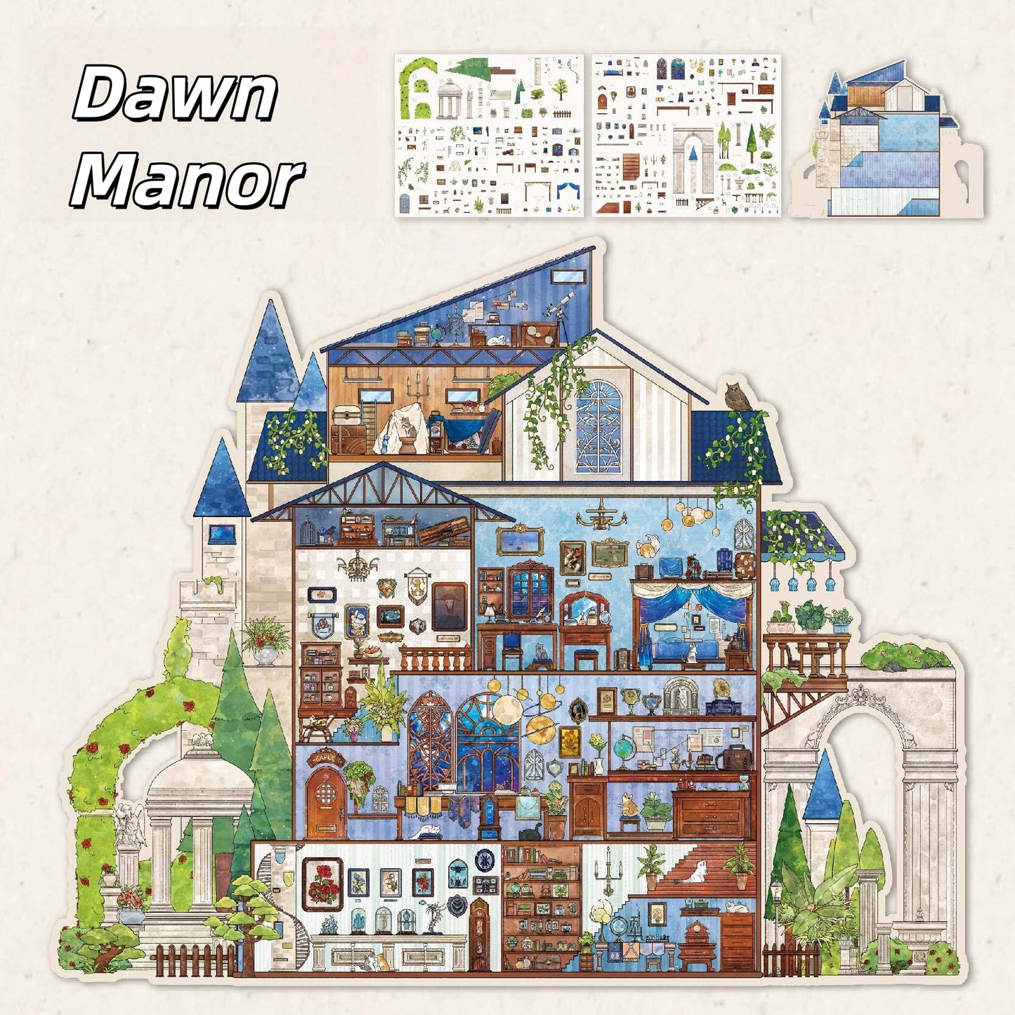 Dawn Manor 3D Sticker