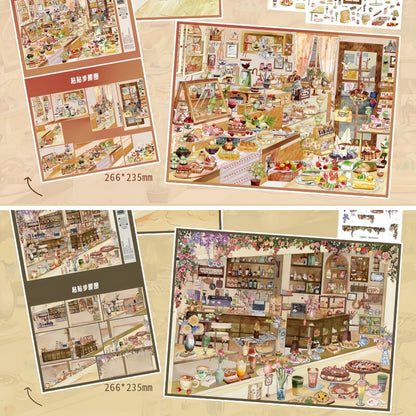 Sweet Corners 3D Sticker | 2 Cute Miniature Scenes