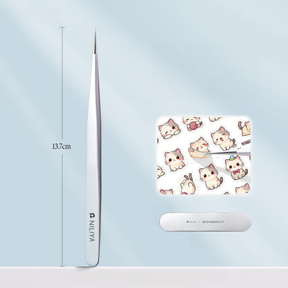 Straight Professional Sticker Tweezers