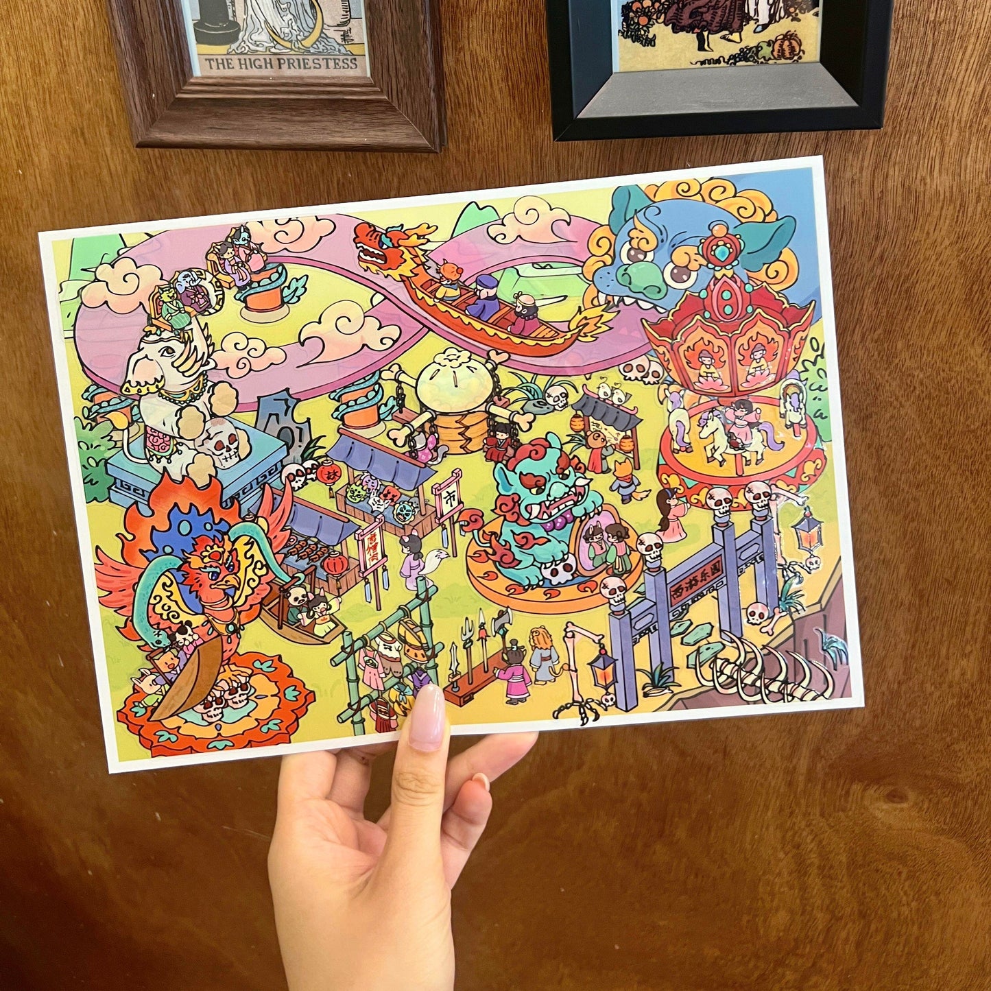 Journey to the West Travel Guide 3D Sticker | 2 Cute Miniature Scenes