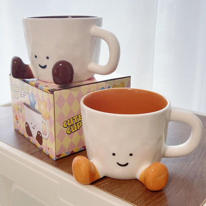 Sitting Feet Ceramic Mug
