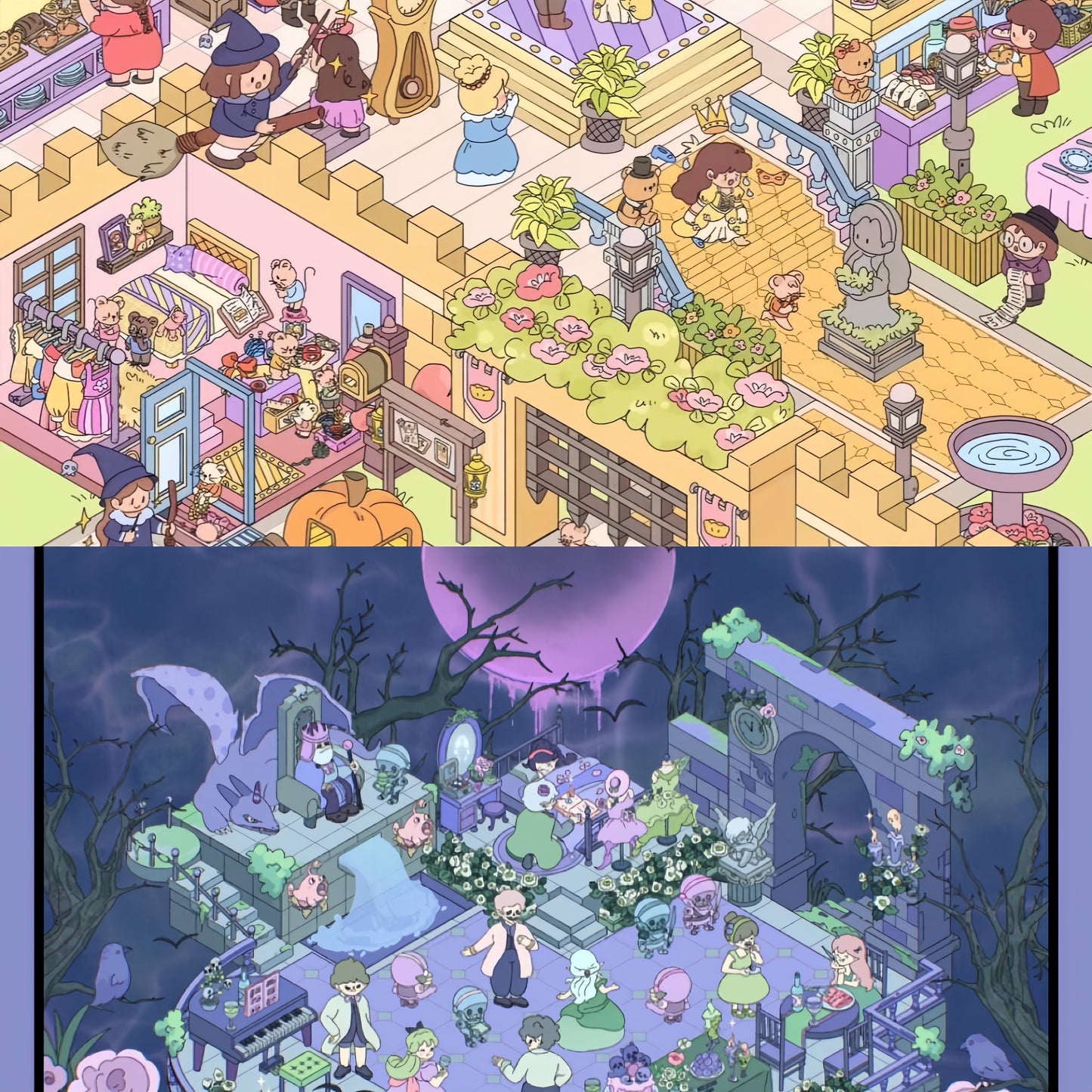 Fairy Tale 3D Sticker | 2 Cute Miniature Scenes