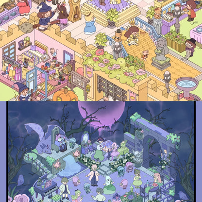 Fairy Tale 3D Sticker | 2 Cute Miniature Scenes