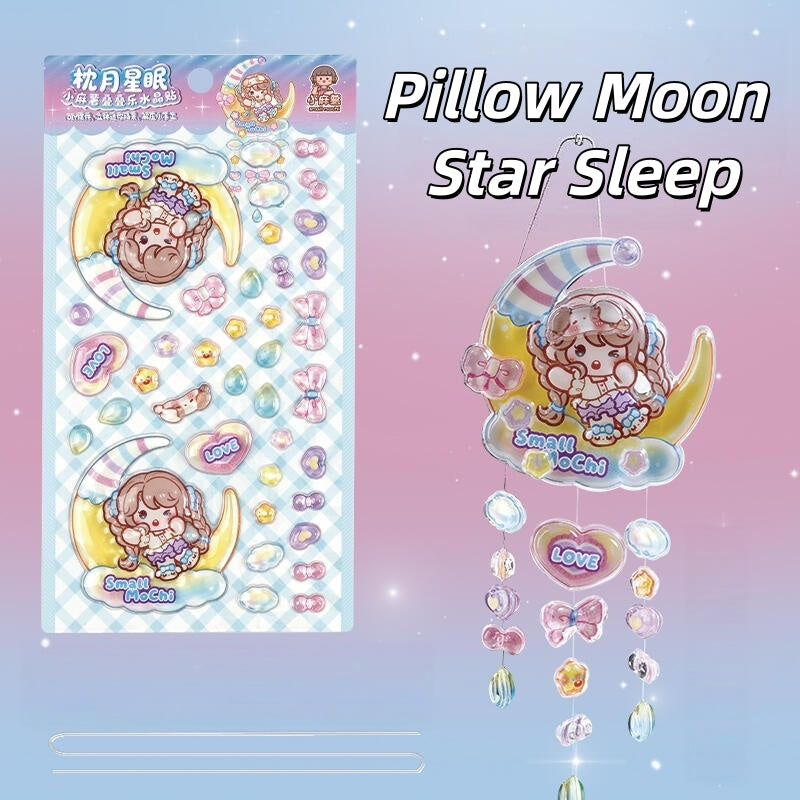 Sweet Carnival Nights 3D Stackable Stickers | 4 Cute Miniature Themes