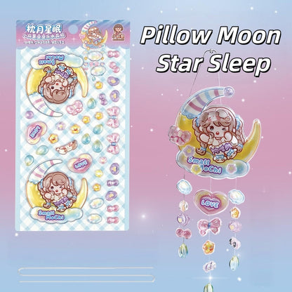 Sweet Carnival Nights 3D Stackable Stickers | 4 Cute Miniature Themes