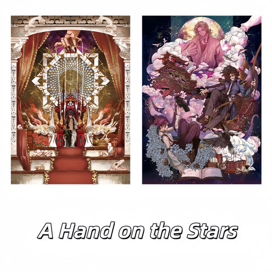 A Hand on the Stars 3D Sticker | 2 Cute Miniature Scenes