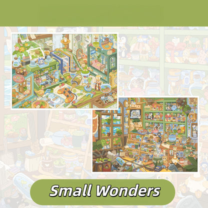 Small Wonders 3D Sticker | 2 Cute Miniature Scenes