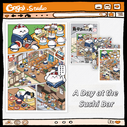 An Odyssey of Whimsy 3D Sticker | 6 Cute Miniature Scenes