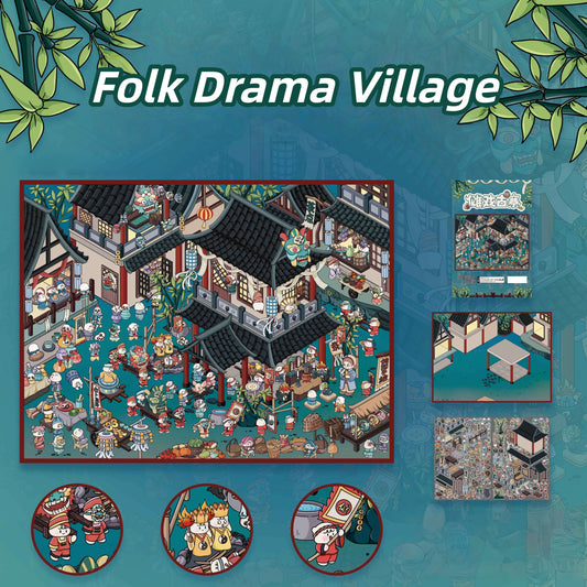 Colorful Life 3D Sticker | 6 Cute Miniature Scenes