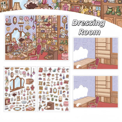 Little Corners 3D Sticker | 4 Cute Miniature Scenes