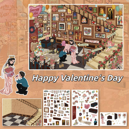 Celebration Moment 3D Sticker | 3 Cute Miniature Scenes
