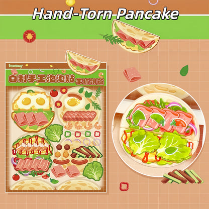 Snack Collection 3D Sticker | 4 Cute Miniature Scenes