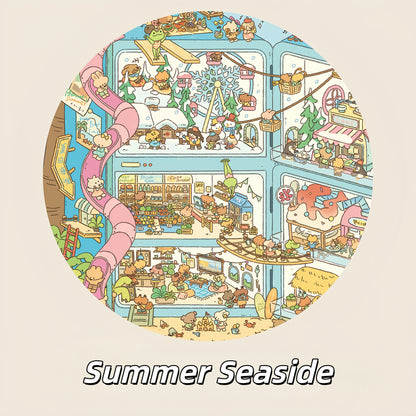 Summer Seaside 3D Sticker