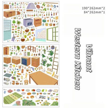 Enjoying Leisure Time 3D Sticker | 3 Cute Miniature Scenes