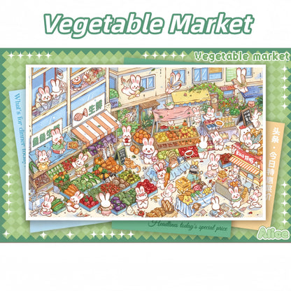Wonderful Day 3D Sticker | 3 Cute Miniature Scenes