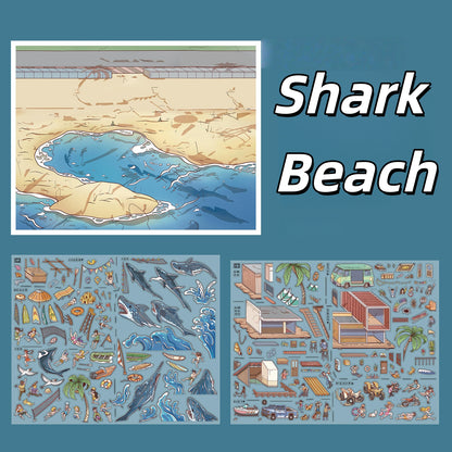 Disaster Series 3D Sticker | 4 Cute Miniature Scenes