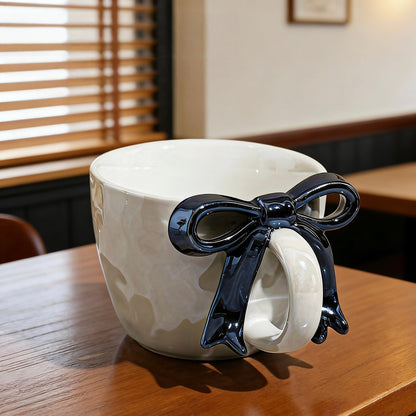 Ribbon Bow Ceramic Mug