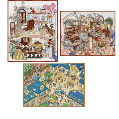 Leisure Daily 3D Sticker | 3 Cute Miniature Scenes
