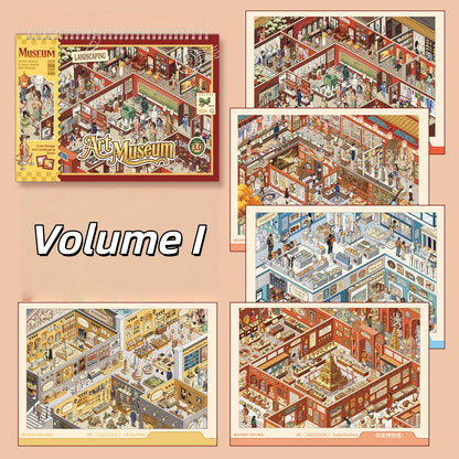 The Art Museum 3D Sticker Book