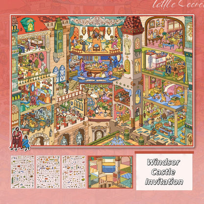 Windsor Castle Invitation 3D Sticker