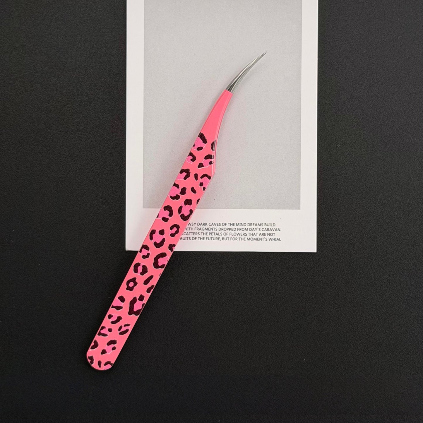 Lip & Leopard patterns Professional Sticker Tweezers